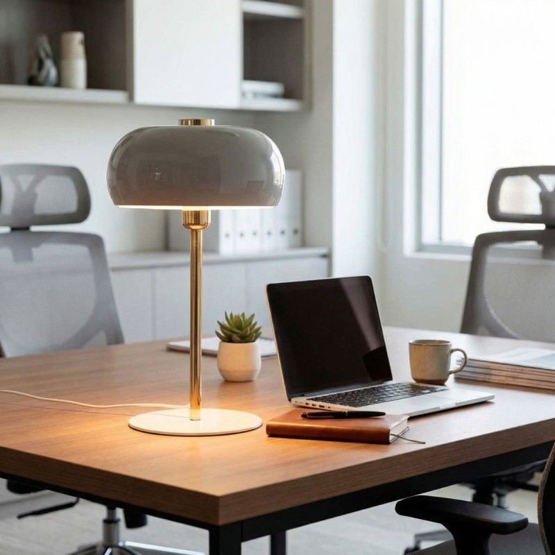 Lámpara de Mesa Pequeña de Metal Tulim Bhavin - Montiel