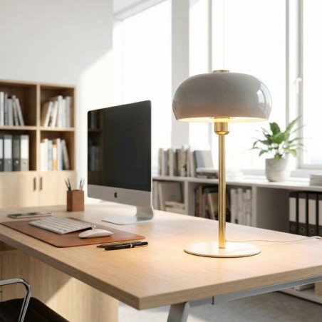 Lámpara de Mesa Pequeña de Metal Tulim Bhavin - Montiel