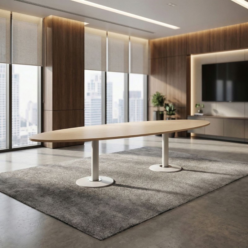 Mesa de Reuniones de Madera 320x120 cm. MM1765 de Montiel