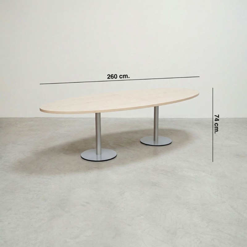 Mesa Sala de Juntas de Madera 260x120 cm. MM1766 de Montiel