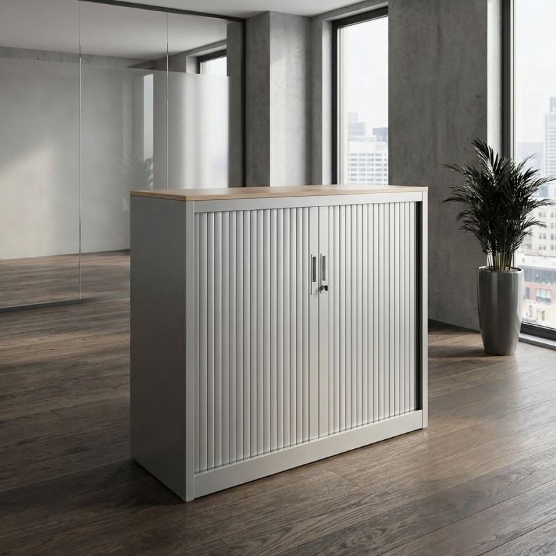 Armario Oficina Metálico Gris 102x120 cm. de Actiu - Montiel