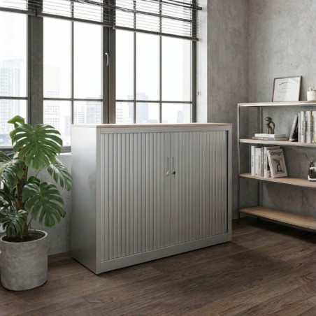 Armario Oficina Metálico Gris 102x120 cm. de Actiu - Montiel