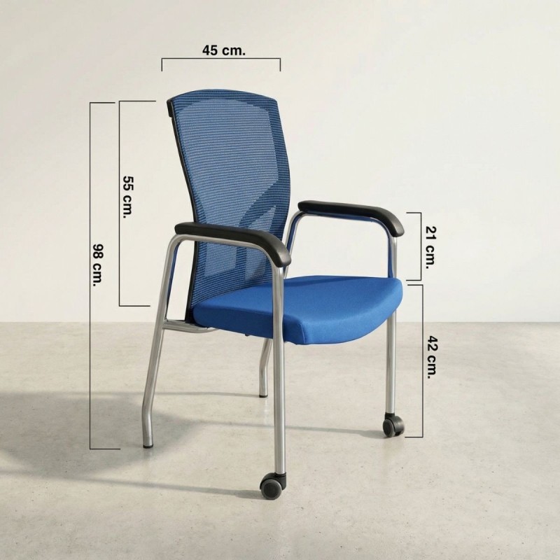 Silla Oficina Confidente con Ruedas de Grupo Kat - Montiel