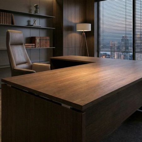 Escritorio en L Wengué de Herpesa - Montiel