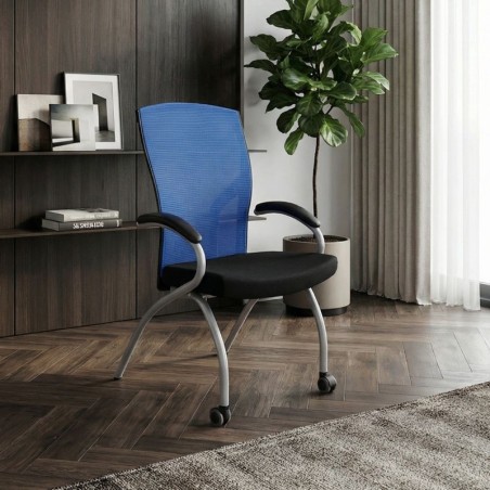 Silla Salas de Espera Malla Azul de Grupo Kat - Montiel