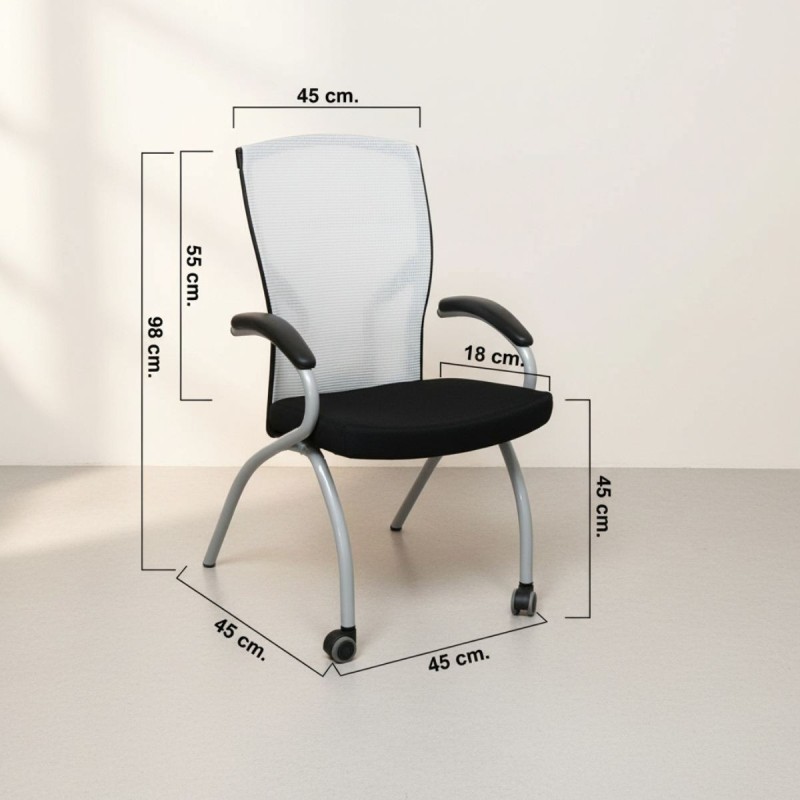 Silla Recepción Oficina Malla Blanca de Grupo Kat - Montiel