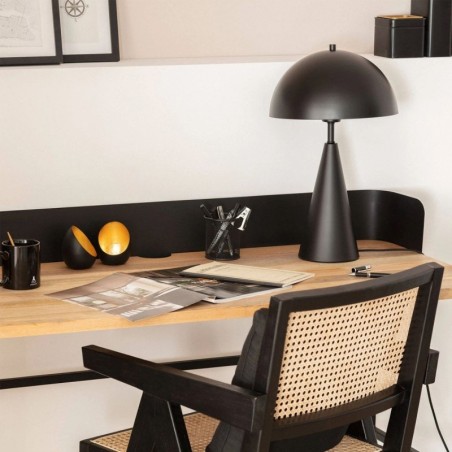Lámpara de Mesa Oficina de Metal Negra Shimo - Montiel