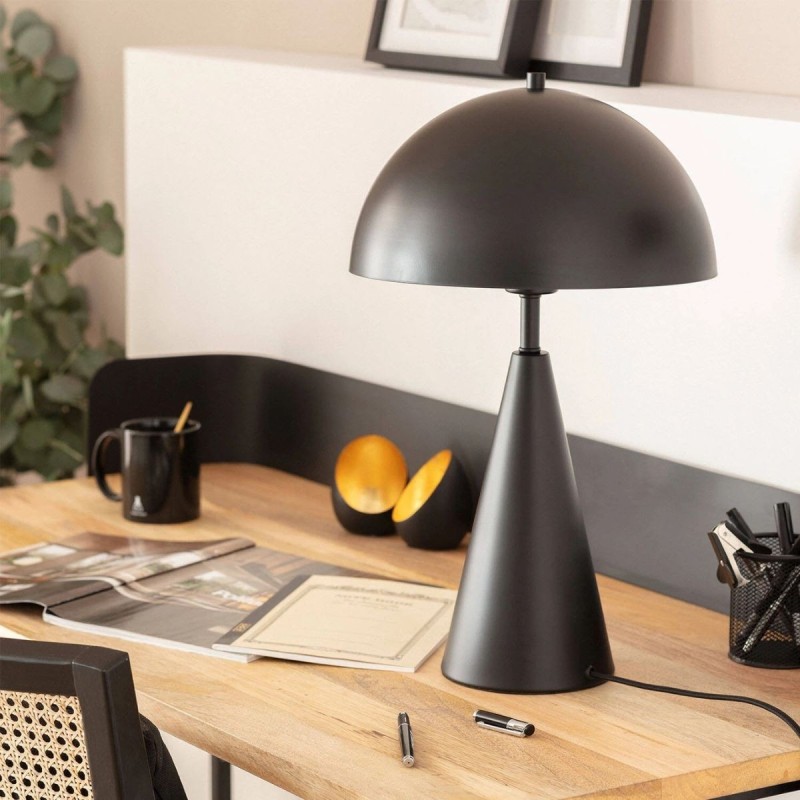 Lámpara de Mesa Oficina de Metal Negra Shimo - Montiel