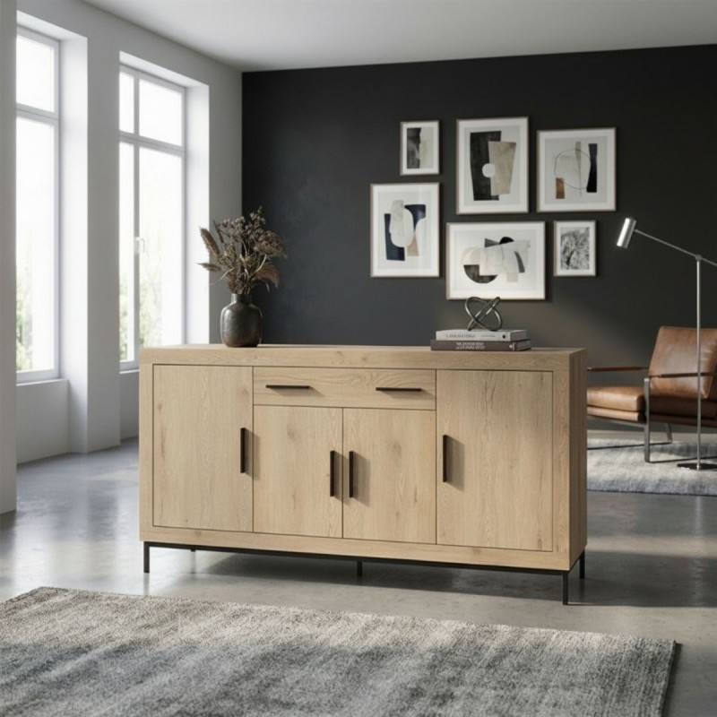Mueble Aparador Roble 200x40 cm. Pastrana de Bogal - Montiel