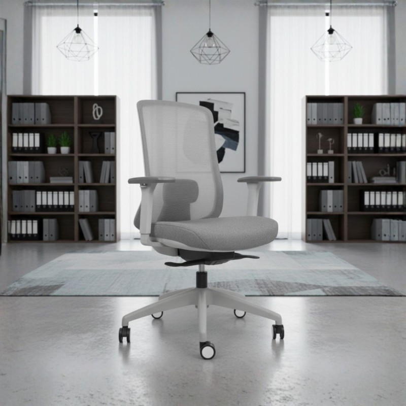 Silla Escritorio Malla Negra o Gris Edward de Kunna