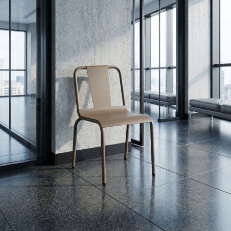 Silla Confidente Marrón Mate MM1771 - Montiel