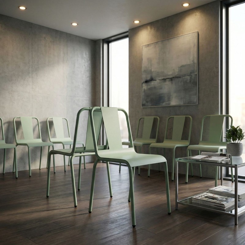 Silla Confidente Metálica en Mate MM1772 - Montiel