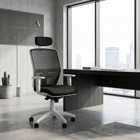 ▷ Silla Ergonómica Alice Black Respaldo Malla - Oficinas Montiel