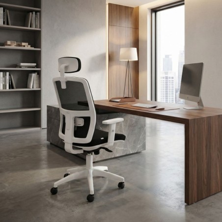 ▷ Silla Ergonómica Alice Black Respaldo Malla - Oficinas Montiel