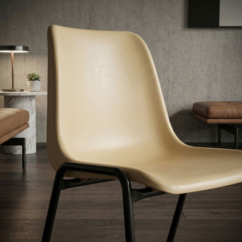 Silla para salas de espera beige MM889 - Montiel