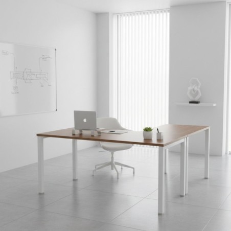 Mesa Escritorio en L Nogal Slow Basic de Kunna - Montiel