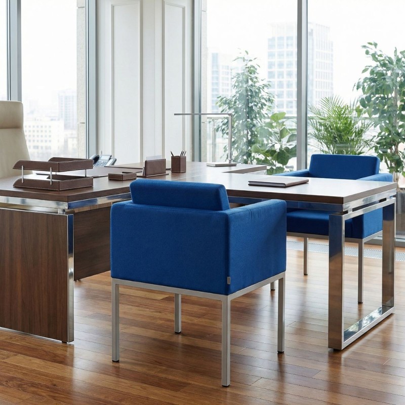 Sillón de Espera Azul de DelaOliva - Montiel