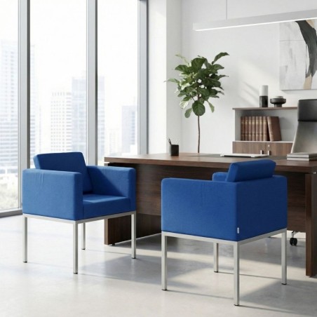 Sillón de Espera Azul de DelaOliva - Montiel