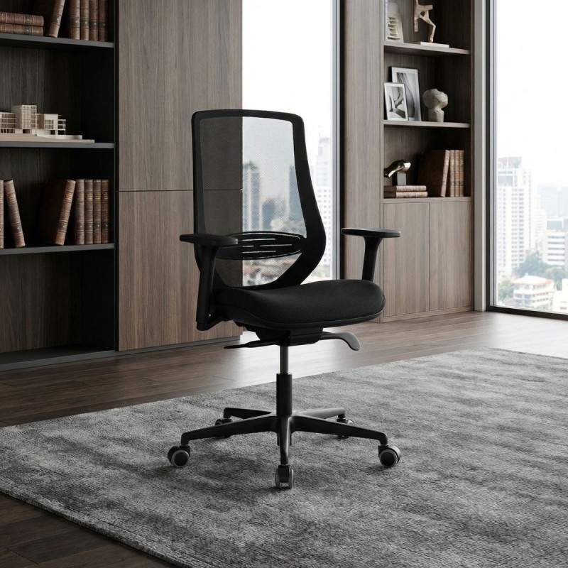 Silla Giratoria Oficina Base Negra Ronda de Kunna - Montiel