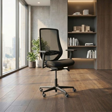 Silla Giratoria Oficina Base Negra Ronda de Kunna - Montiel