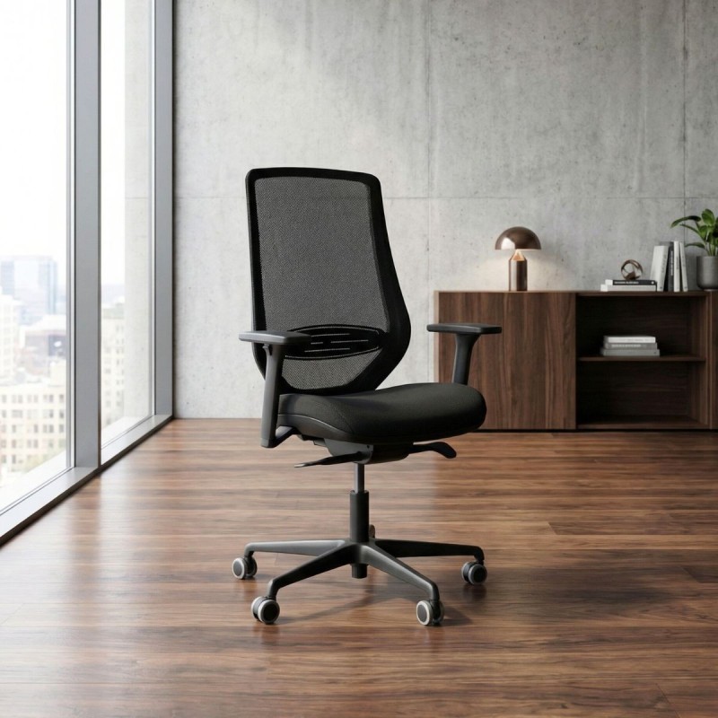 Silla Giratoria Oficina Base Negra Ronda de Kunna - Montiel