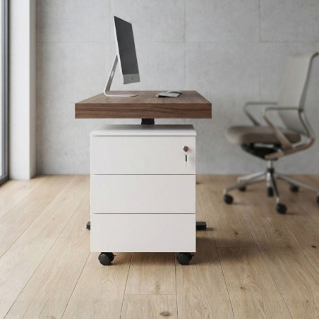 Cajonera 3 Cajones Oficina Blanca Praga de Kunna - Montiel