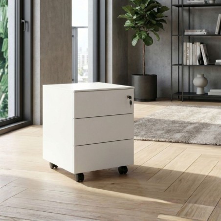 Cajonera 3 Cajones Oficina Blanca Praga de Kunna - Montiel