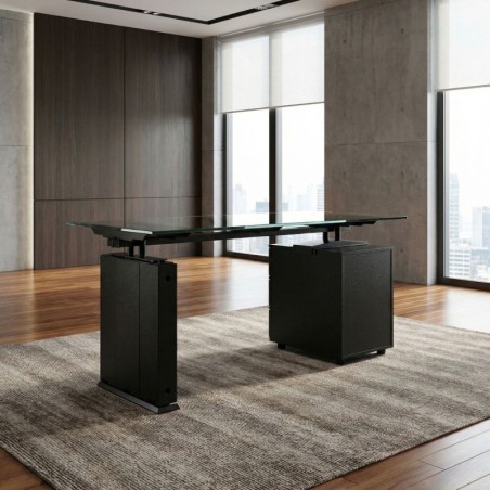 Escritorio Cristal 160x80cm. de Tecno - Montiel