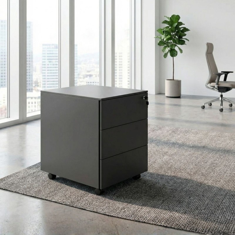 ▷ Cajonera de Oficina Metálica con Llave de Actiu | Oficinas Montiel