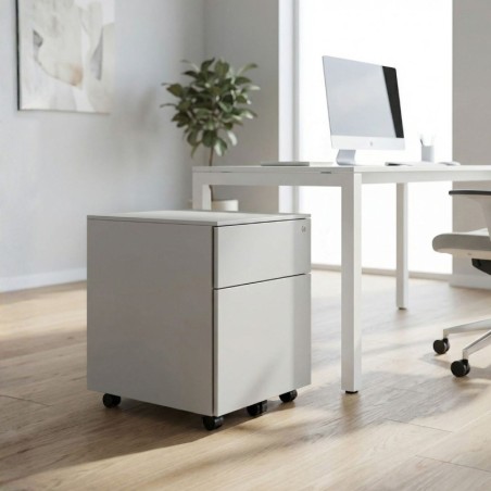 ▷ Cajonera de Oficina Metálica con Llave de Actiu | Oficinas Montiel