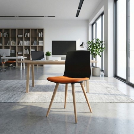 Silla patas Madera para Salas de Espera Noom 50 de Actiu
