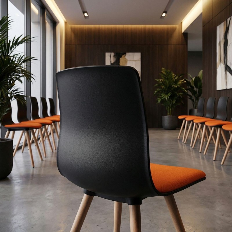 Silla patas Madera para Salas de Espera Noom 50 de Actiu