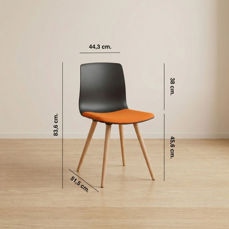 Silla patas Madera para Salas de Espera Noom 50 de Actiu