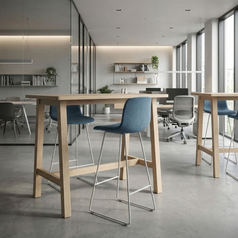 Taburete con Respaldo Alto Varya de Ofita - Reoffice