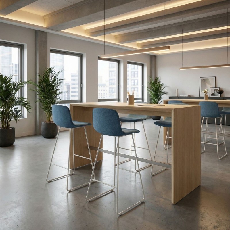 Taburete con Respaldo Alto Varya de Ofita - Reoffice