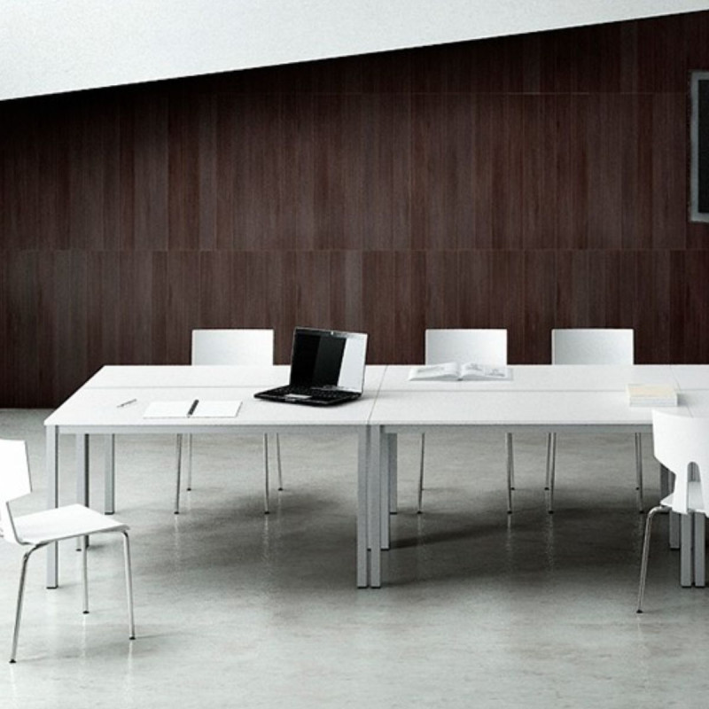 Mesa De Escritorio Blanco Moderno y Barato - Montiel