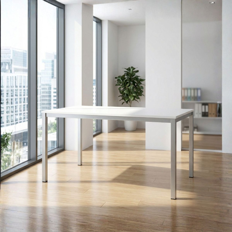 Mesa De Escritorio Blanco Moderno y Barato - Montiel