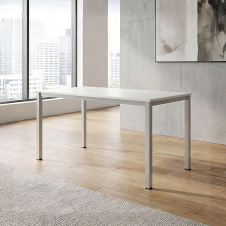 Mesa De Escritorio Blanco Moderno y Barato - Montiel