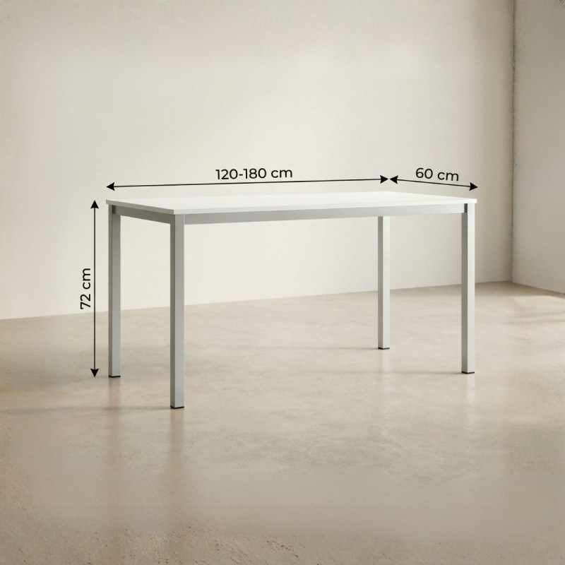 Mesa De Escritorio Blanco Moderno y Barato - Montiel