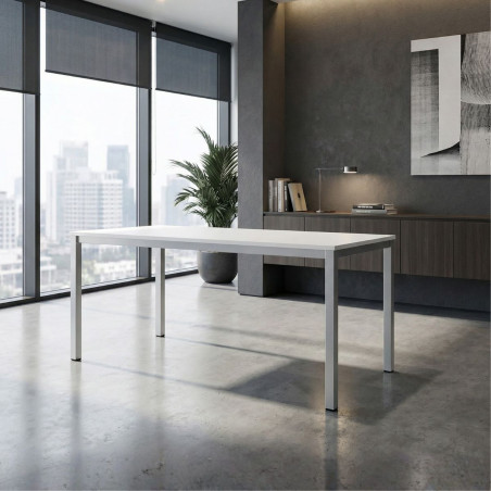 Mesa De Escritorio Blanco Moderno y Barato - Montiel