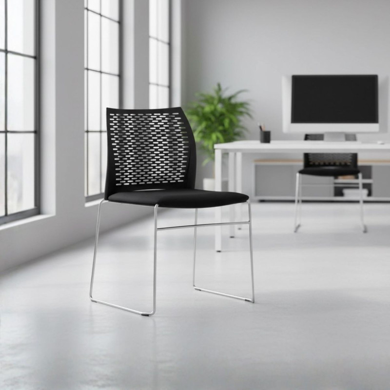 ▷ Silla Confidente Respaldo Malla de Luyando - Montiel