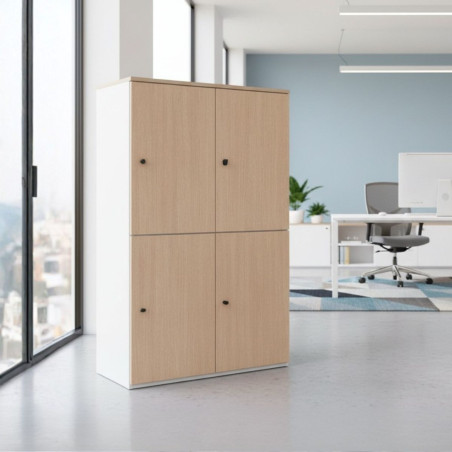 Taquilla 4 Puertas Madera  Oficina Campus de Forma 5 - Reoffice