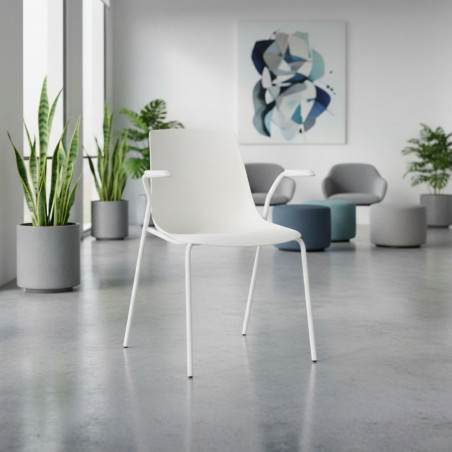 Silla  Blanca para Recepciones MM1632 - Montiel