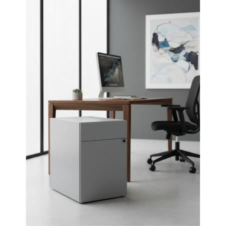 Cajonera Gris Metálica Cajón y Archivo de Temo - Montiel