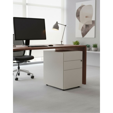 Cajonera Metálica Oficina Beige de Temo - Montiel