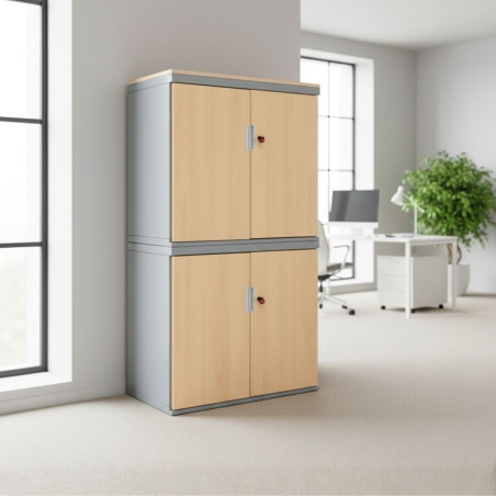 Armario Oficina 4 Puertas Arce de Dynamobel - Montiel
