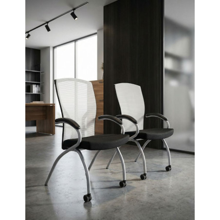 Silla Recepción Oficina Malla Blanca de Grupo Kat - Montiel