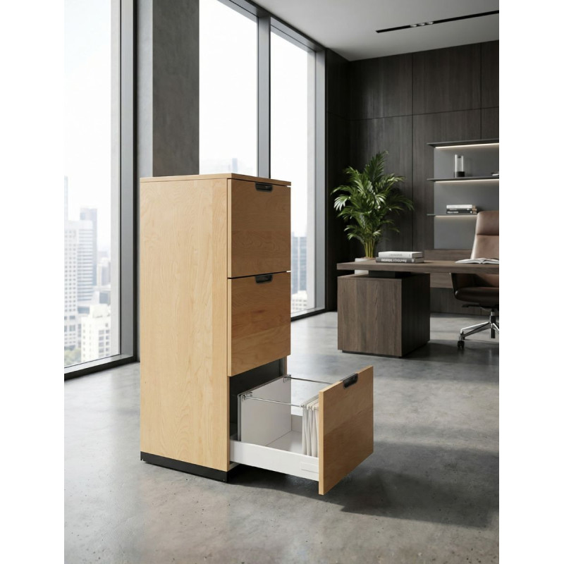 Archivador de Oficina 3 Cajones Haya MM1786 de Montiel