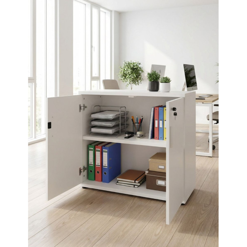 Armario Bajo de Oficina con Llave de Kunna - Montiel