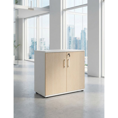 Armario Bajo de Oficina con Llave de Kunna - Montiel